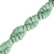 Coconut beads disc 6mm Basil green